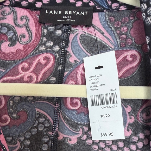 Lane Bryant Colorful Purple Stretch Workwear Top Size 18/20 - Picture 5 of 15